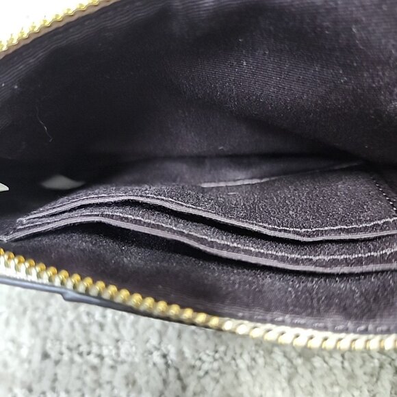 Coach Wristlet Wallet Light Brown Corner Zip Size Small - Picture 8 of 8